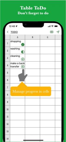 Простая Таблица для Android — скриншот 4