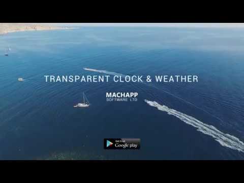 Прозрачные часы погоды Pro для Android — официальный трейлер