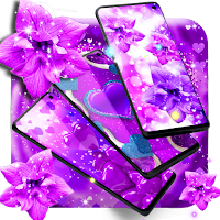 Purple live wallpaper для Android