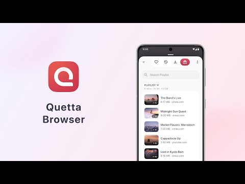 Quetta: Видео Download Браузер для Android — официальный трейлер