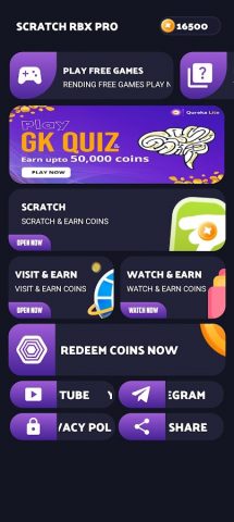 Quick Earn Robux — Get Rewards для Android — скриншот 5