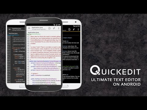 QuickEdit Текстовый редактор для Android — официальный трейлер