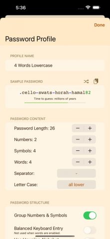 RPG: Random Password Generator — скриншот 2