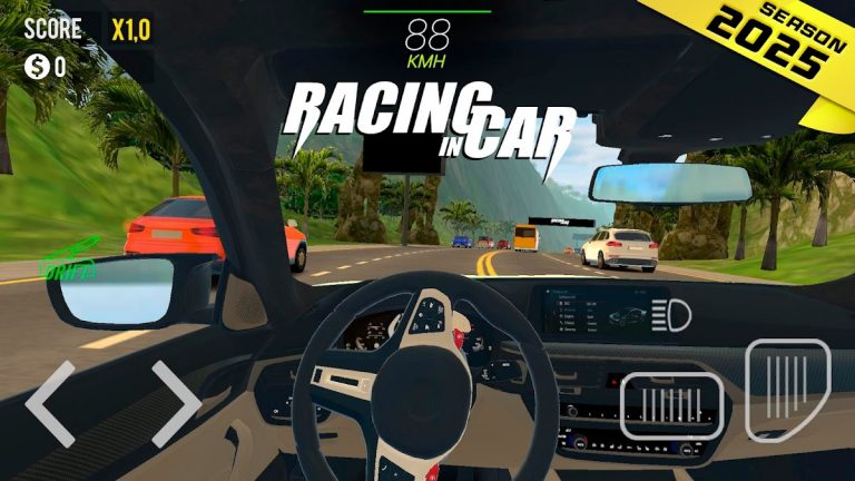 Racing in Car 2021 для Android — скриншот 1