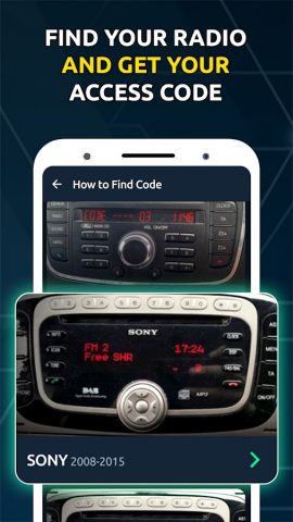 Radio Code Generator Unlocker для Android — скриншот 1