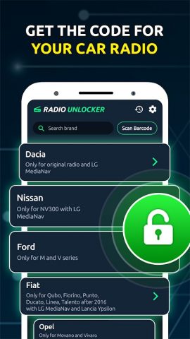 Radio Code Generator Unlocker для Android — скриншот 2