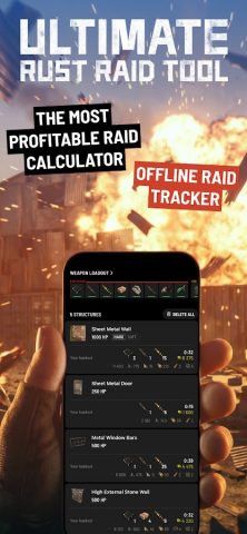 Raidboi-1129: Rust Calculator для Android — скриншот 1
