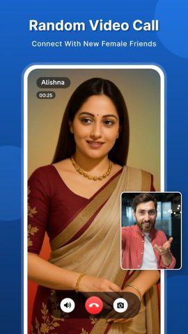 Random Live Video Chat Girl для Android — скриншот 1