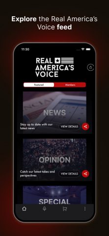 Real America’s Voice News для iOS — скриншот 2