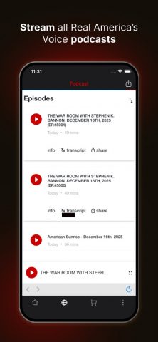 Real America’s Voice News для iOS — скриншот 3