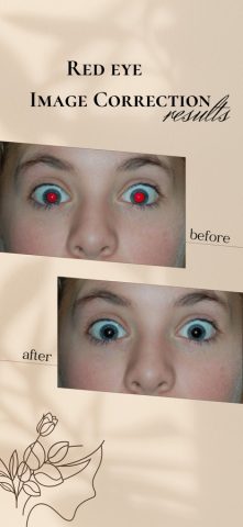 Red Eye Correction:Video-Image для iOS — скриншот 2