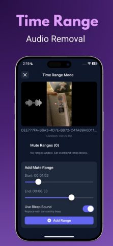 Remove Audio from Video: Muter для iOS — скриншот 3