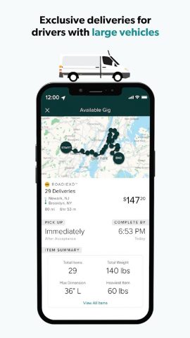 Roadie Driver для Android — скриншот 4