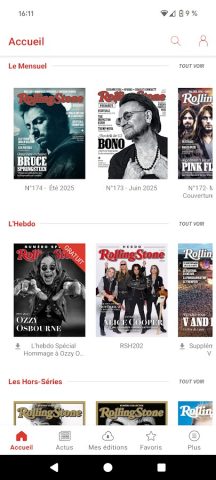 Rolling Stone для Android — скриншот 1