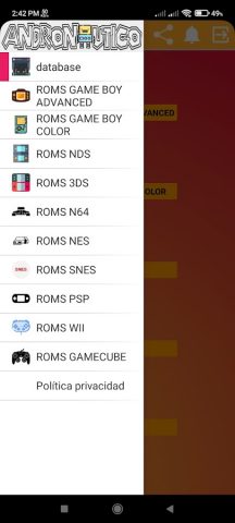 Roms Game Retro Download для Android — скриншот 3