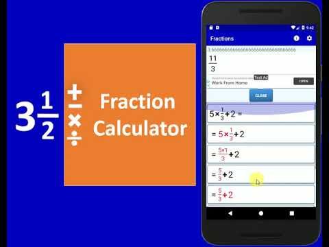 Школьный калькулятор дробей для Android — официальный трейлер