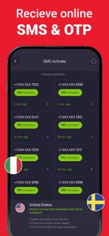 SMS Activate — Virtual Number для iOS — скриншот 4