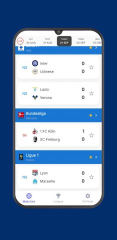 Score 808 Live Football TV HD для Android — скриншот 2