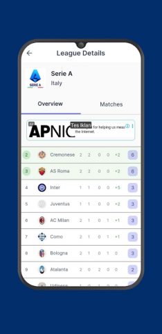 Score 808 Live Football TV HD для Android — скриншот 5