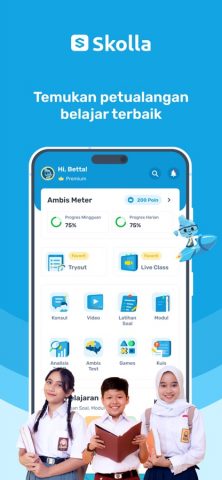 Skolla: Bimbel SD-SMA & UTBK для iOS — скриншот 1