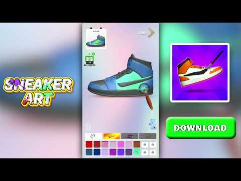 Sneaker Art! Раскраски для Android — официальный трейлер