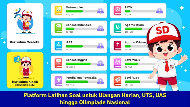 Soal Ujian SD + TKA для Android — скриншот 1