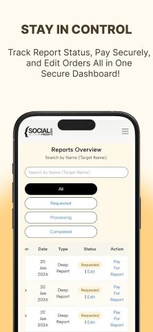 Social Network Finder для Android — скриншот 5