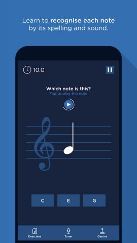 SolFaMe: голосовой тюнер для Android — скриншот 3