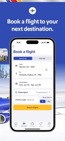 Southwest Airlines: Travel App для iOS — скриншот 2