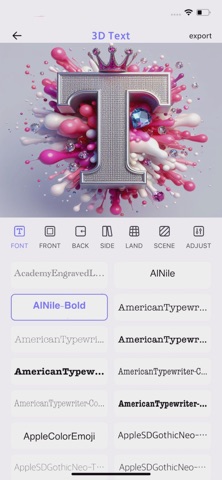 Создать  логотип-3D Text для iOS — официальный трейлер