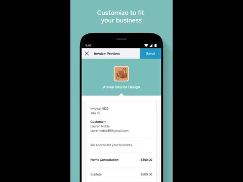 Square Invoices: Invoice Maker для Android — официальный трейлер