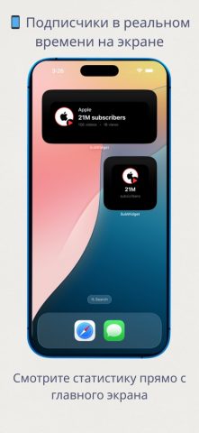 YT Widget: Подписчики YT для iOS — скриншот 3