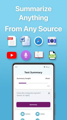Summary AI — TLDR Summarize для Android — скриншот 2