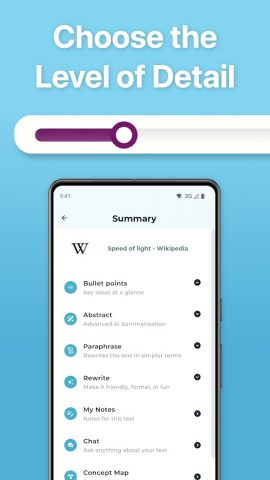 Summary AI — TLDR Summarize для Android — скриншот 3