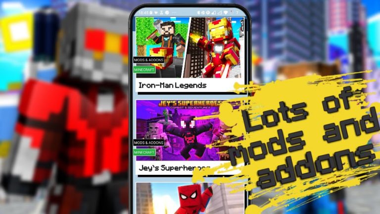 Superheroes Mod for MCPE для Android — скриншот 1