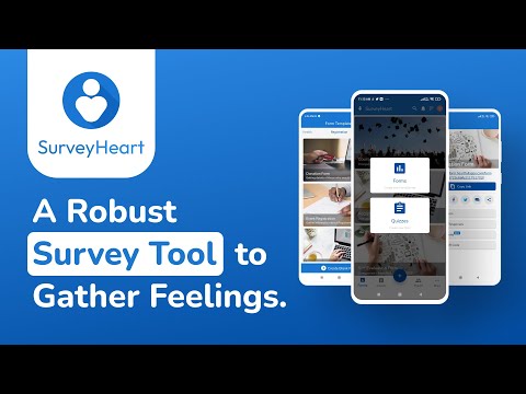 SurveyHeart: Form, Poll & Quiz для Android — официальный трейлер