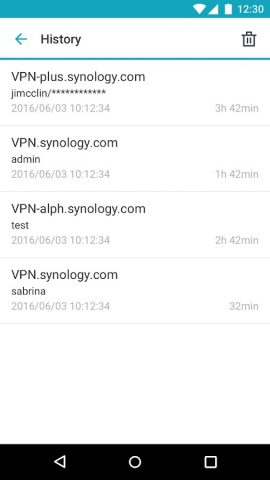 Synology VPN Plus для Android — скриншот 4
