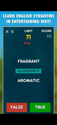 Synonyms Game для iOS — скриншот 1