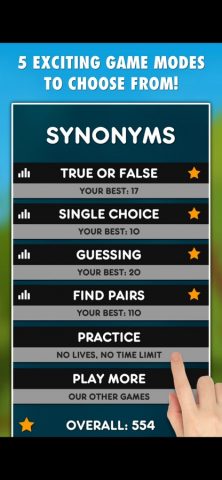 Synonyms Game для iOS — скриншот 3