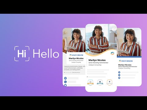 Цифровые визитки HiHello для Android — официальный трейлер