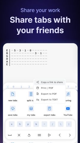 TabMaker — Guitar Tab Editor для Android — скриншот 4