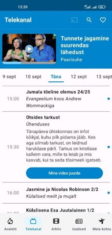 Taevas TV7 для Android — скриншот 3