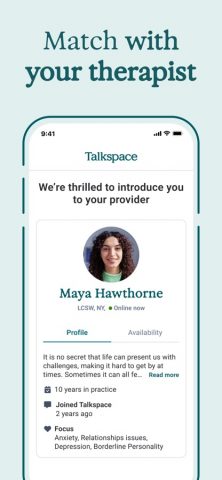 Talkspace: Therapy and Support для iOS — скриншот 4