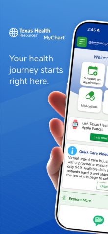 Texas Health MyChart для iOS — скриншот 1