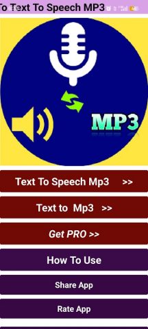 Text to mp3 Converter — ttsmp3 — скриншот 1