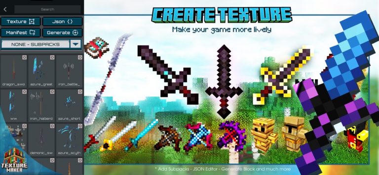 Texture Maker for Minecraft PE для iOS — скриншот 1