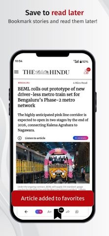 The Hindu: India & World News для Android — скриншот 3