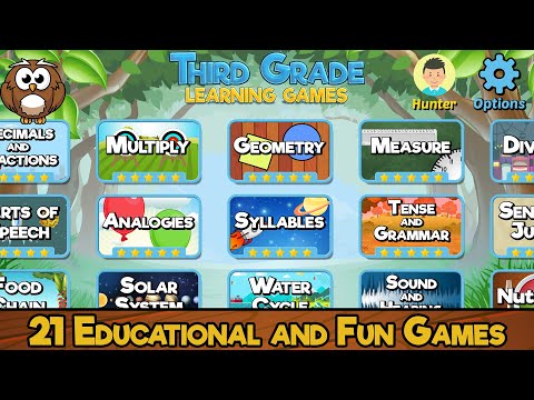 Third Grade Learning Games для Android — официальный трейлер