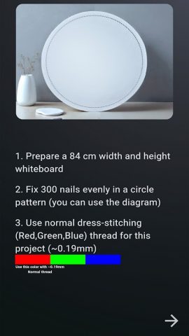 String Art Thread Art -Color для Android — скриншот 3