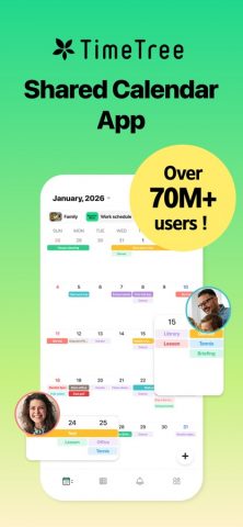 TimeTree: Shared Calendar для iOS — скриншот 1